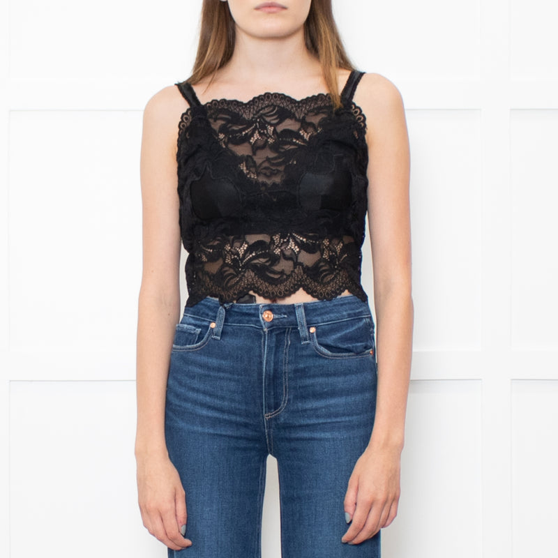Paco Rabanne Black Lace Tank Top