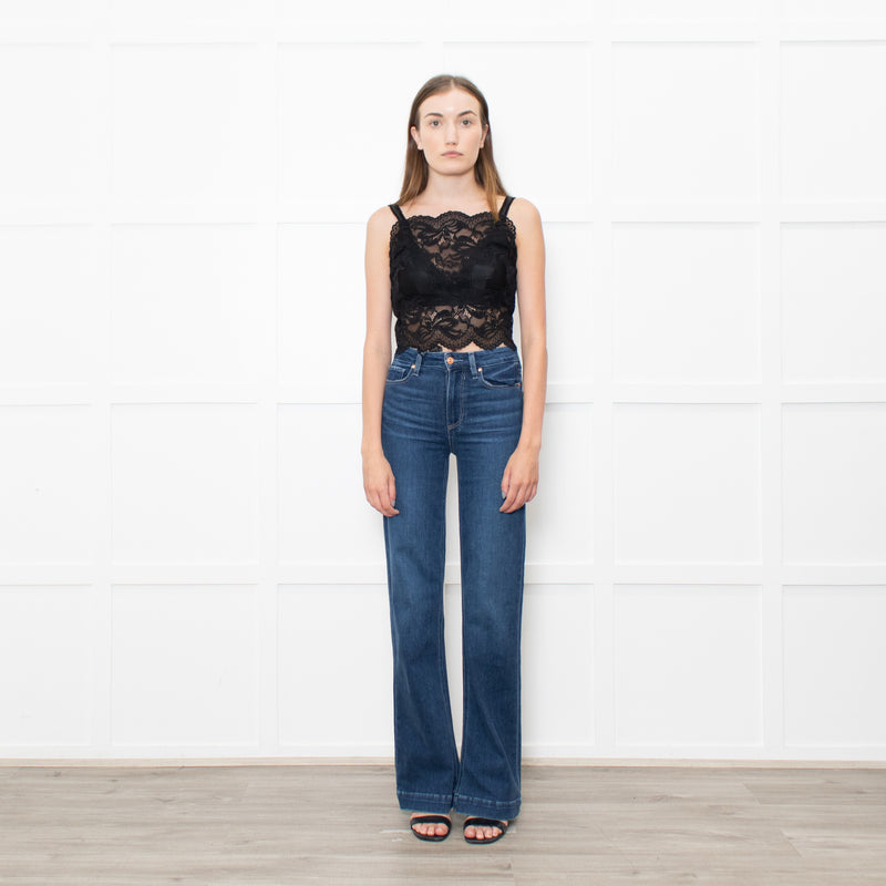 Paco Rabanne Black Lace Tank Top