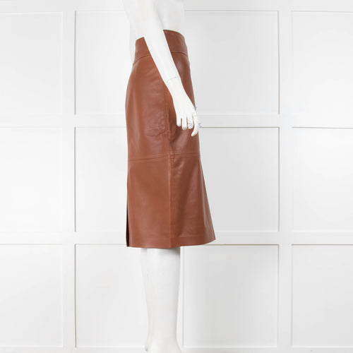 Desa Tan Leather Skirt
