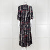Ba&sh Isolde Blue Tie Dye Maxi Dress