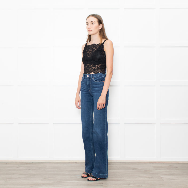 Paco Rabanne Black Lace Tank Top