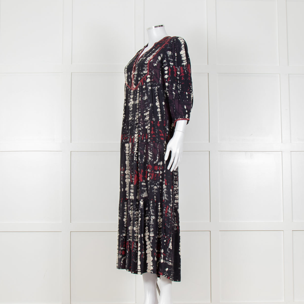 Ba&sh Isolde Blue Tie Dye Maxi Dress