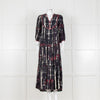 Ba&sh Isolde Blue Tie Dye Maxi Dress