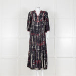 Ba&sh Isolde Blue Tie Dye Maxi Dress