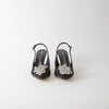Sophia Webster Black Titania Sling Back