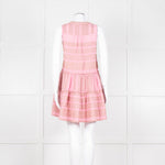Devotion Twins Pink Beige Cotton Sleeveless Tiered Dress