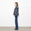 Stine Goya Navy Multi Floral High Neck Blouse