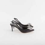 Sophia Webster Black Titania Sling Back