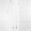 NU Pleats White Plisse Midi Skirt