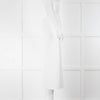 NU Pleats White Plisse Midi Skirt