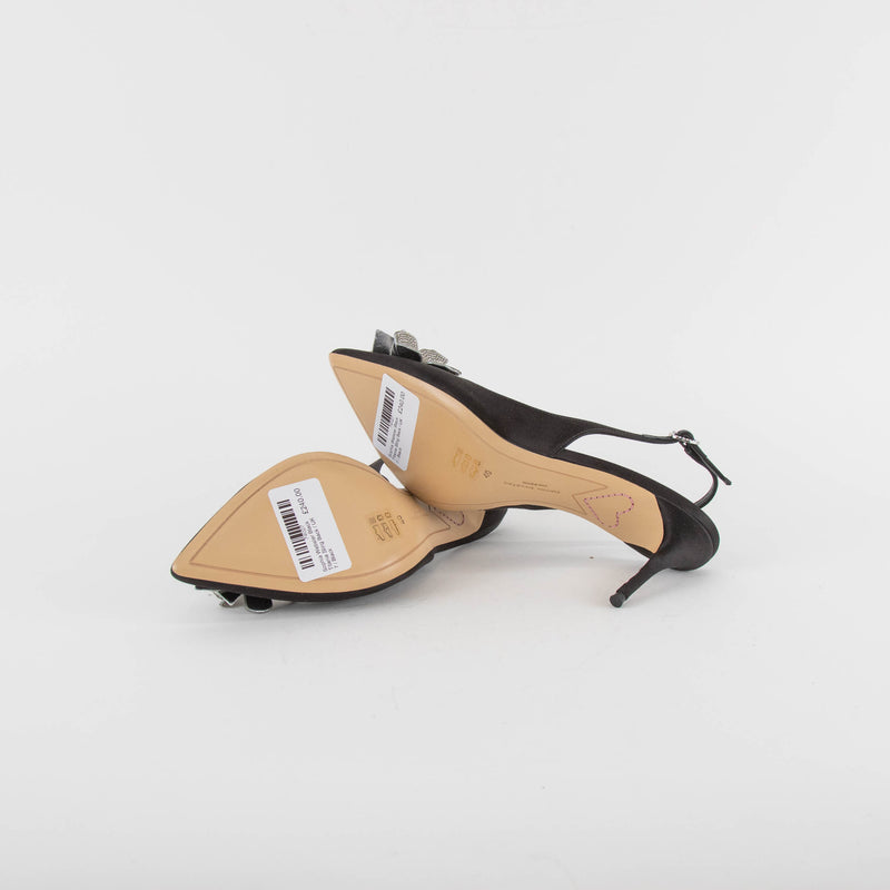 Sophia Webster Black Titania Sling Back