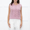 Wyse Dusty Pink Alpaca Knit Tank Top