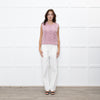 Wyse Dusty Pink Alpaca Knit Tank Top