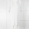 NU Pleats White Plisse Midi Skirt