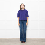 Marni Purple Zip Up Short Sleeve Oversized Top