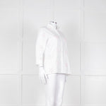 Daniel & Mayer White Pink Star Embroidered Shirt