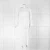 NU Pleats White Plisse Long Sleeved Top