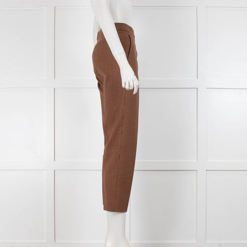 Chloe Brown Houndstooth Trousers