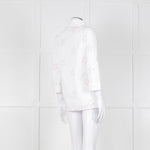 Daniel & Mayer White Pink Star Embroidered Shirt