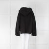 Norma Kamali Black Cotton Hooded Jacket
