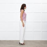 Wyse Dusty Pink Alpaca Knit Tank Top
