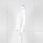 Daniel & Mayer White Pink Star Embroidered Shirt