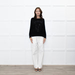 Zadig & Voltaire Black Diamanté Skull Jumper