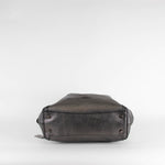 Coach Black Silver Leather Edie 28