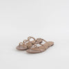 Valentino Garavani Nude Rockstud Flat Sandals