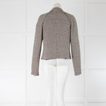 Rag & Bone Black and White Tweed Frayed Edge Jacket