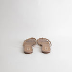 Valentino Garavani Nude Rockstud Flat Sandals