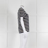 Weekend Max Mara Navy and Cream Round Neck T-Shirt