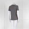 Weekend Max Mara Navy and Cream Round Neck T-Shirt