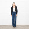 Theory Black Leather Edge To Edge Jacket