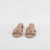 Hermes Oasis Beige Nude Block Heel Sandals