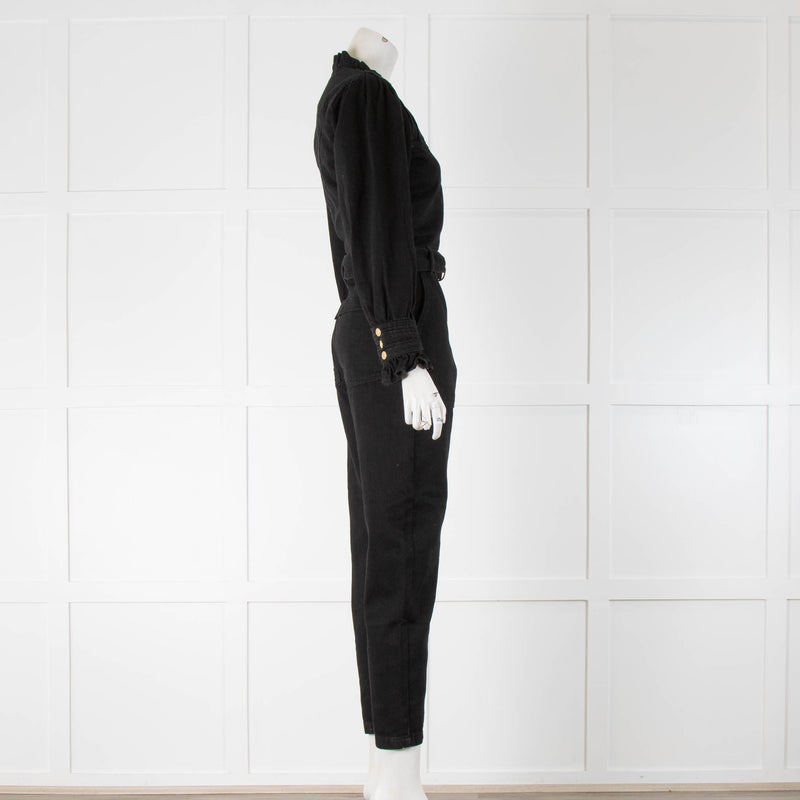 Donna Ida Edna The Ruffle Edged Jumpsuit Blackest