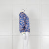 Scotch & Soda Blue and Pink Palm Print Reversible Bomber Jacket