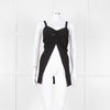 Twinset Black Knit Knot Front Open Sleeveless Top