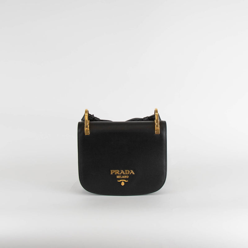 Prada Black Pionnere Saddle Bag