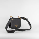 Prada Black Pionnere Saddle Bag