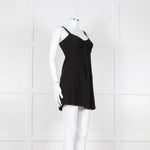 Twinset Black Knit Knot Front Open Sleeveless Top