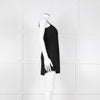 Twinset Black Knit Knot Front Open Sleeveless Top