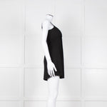 Twinset Black Knit Knot Front Open Sleeveless Top