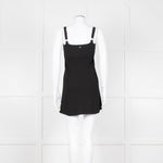Twinset Black Knit Knot Front Open Sleeveless Top