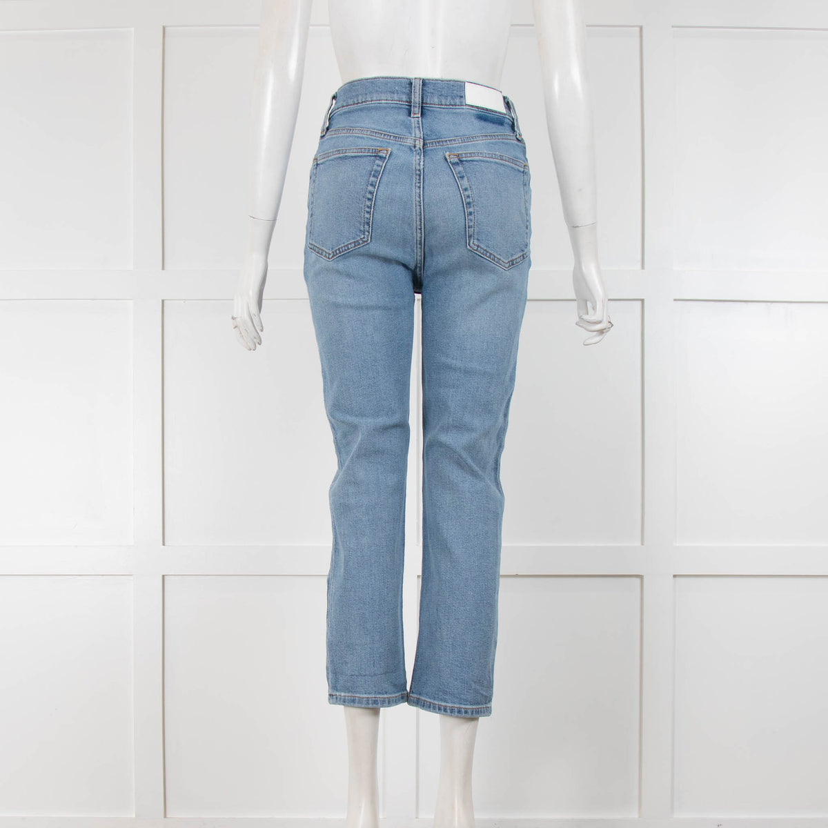 RE/DONE Blue Denim Cigarette Jeans