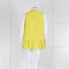 Rosso35 Lime Green Sleeveless Shirt with Peplum