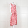 Poupette St Barth Pink Floral Print Tiered Dress