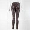 Goldhawk Brown Faux Leather Leggings