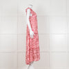 Poupette St Barth Pink Floral Print Tiered Dress