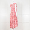 Poupette St Barth Pink Floral Print Tiered Dress